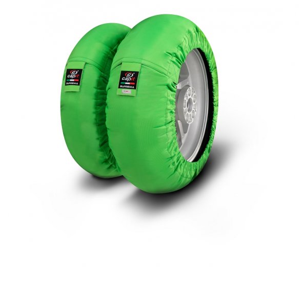 CAPIT - SUPREMA SPINA TYRE WARMERS "GREEN" S/M SIZE - Click Image to Close
