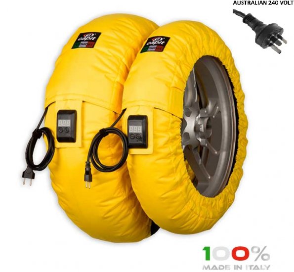 CAPIT - SUPREMA VISION PRO TYRE WARMERS M/XL "YELLOW" - Click Image to Close