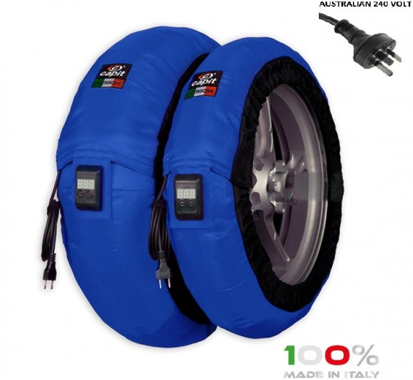 CAPIT - BIKE MAXIMA VISION TYRE WARMERS M/XL "BLUE" - Click Image to Close