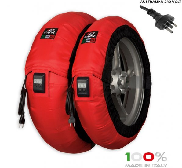 CAPIT - BIKE MAXIMA VISION TYRE WARMERS M/XL "RED" - Click Image to Close