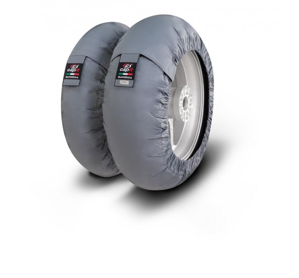 CAPIT - SUPREMA SPINA TYRE WARMERS M/XL "GREY" - Click Image to Close